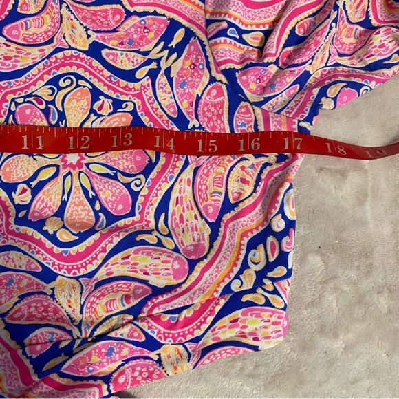 Lilly Pulitzer Pippa Cut Out Can't Resist Print Stretch Fitted Dress size L - Picture 9 of 13